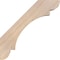 Ekena Millwork 5 1/2"W x 22"D x 22"H Olympic Smooth Knee Brace, Douglas Fir BRC06X22X22OLY00SDF - alternate 4
